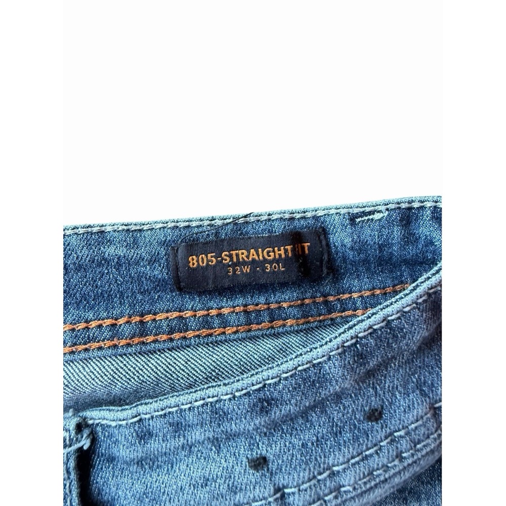 True Rebel Jeans 805 Straight Fit Mens 32x30 Blue Cotton Blend